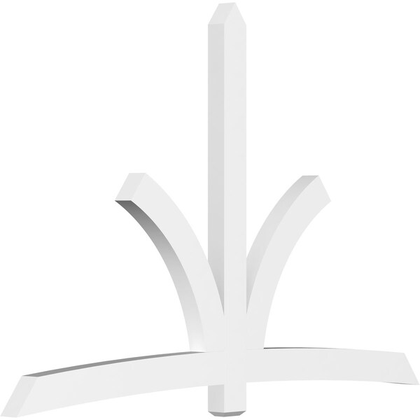 Ekena Millwork Davenport Architectural Grade PVC Gable Bracket, 108"W x 72"H x 4"D x 6"F, 16/12 Pitch GBP108X72X0406DAV00 - main